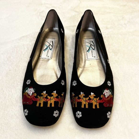 Ros Hommerson Shoes - Ros Hommerson Vintage Christmas Santa Flats Women’s Shoes Sz 8W